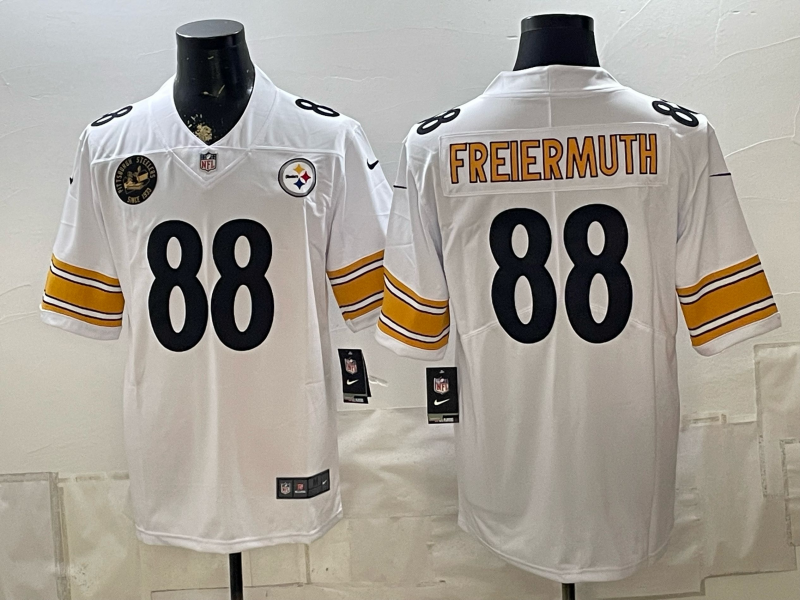 2026 Men Pittsburgh Steelers #88 Freiermuth white Limited Nike NFL Jersey 0901003